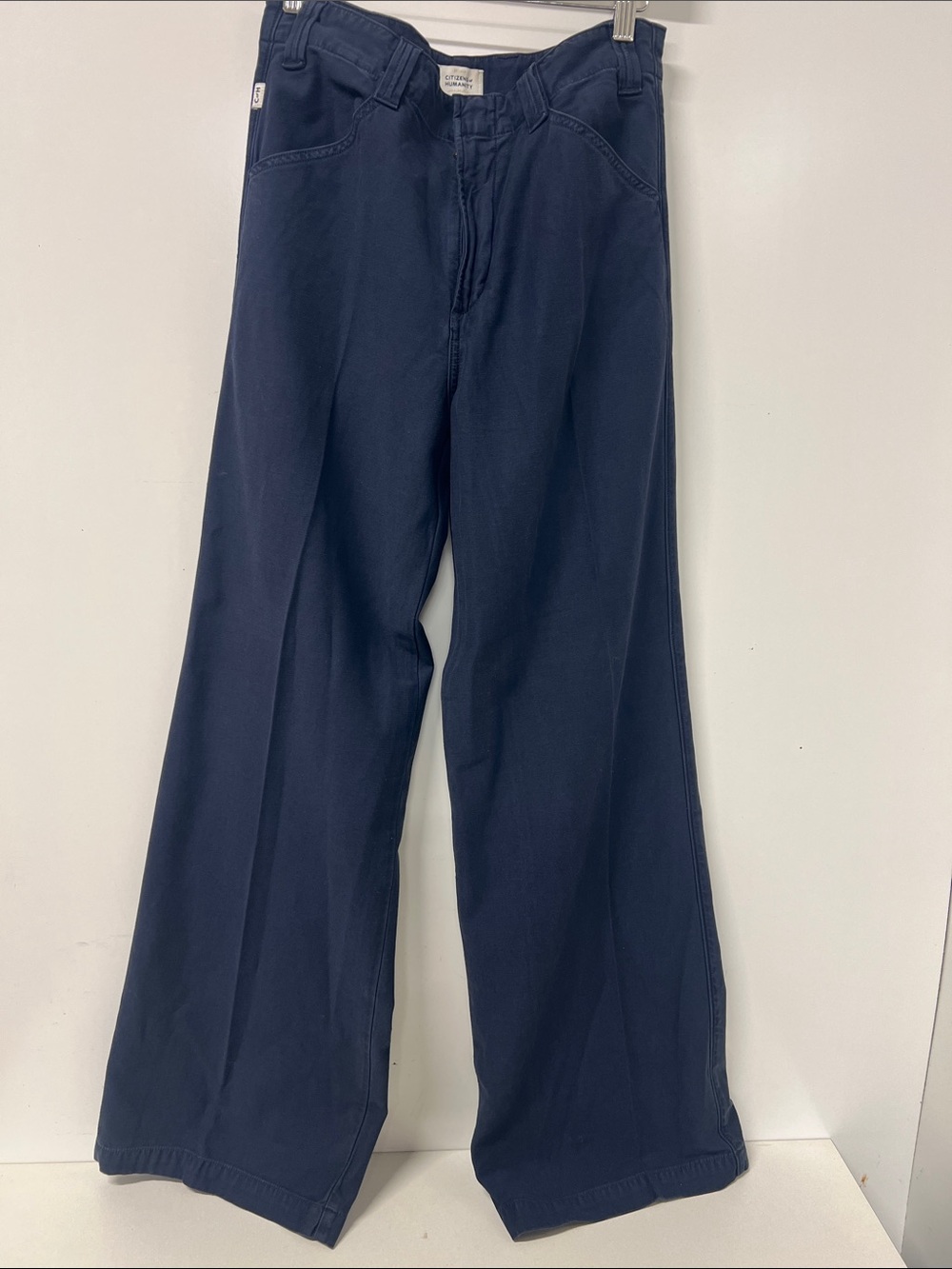 Citizens of Humanity Paloma Utility Pants Navy 26" Waist 100% Cotton Wide Leg
